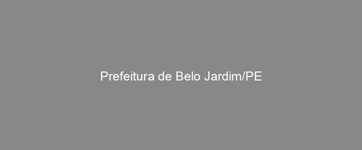 Provas Anteriores Prefeitura de Belo Jardim/PE